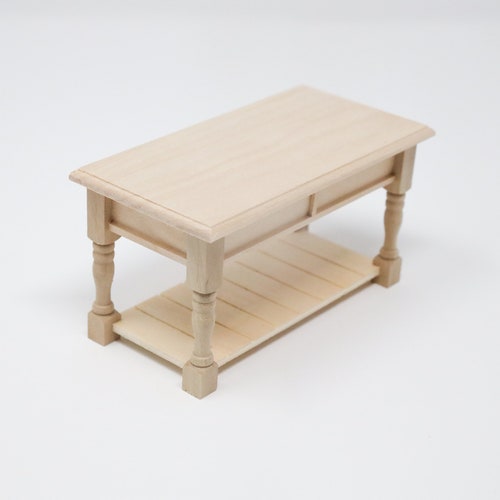 Dollhouse Miniature Unfinished Side Board Buffet Kitchen Table Etsy
