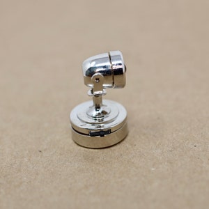 Miniature Dollhouse Chrome Wall Sconce Light Dollhouse Light Dollhouse Lamp LED Light with on/off switch 1:12 scale dollhouse miniatures
