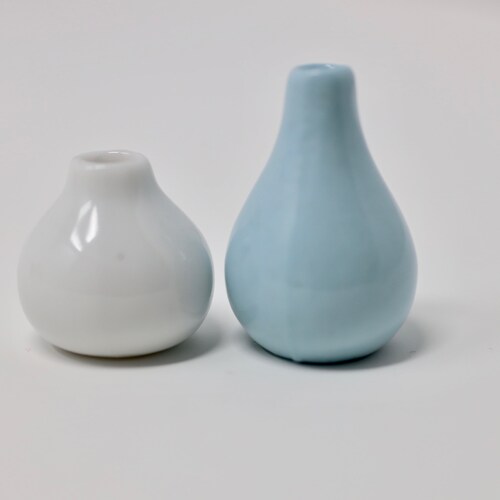 Dollhouse Miniature Vase Blue and White Vases Set of Vases Etsy