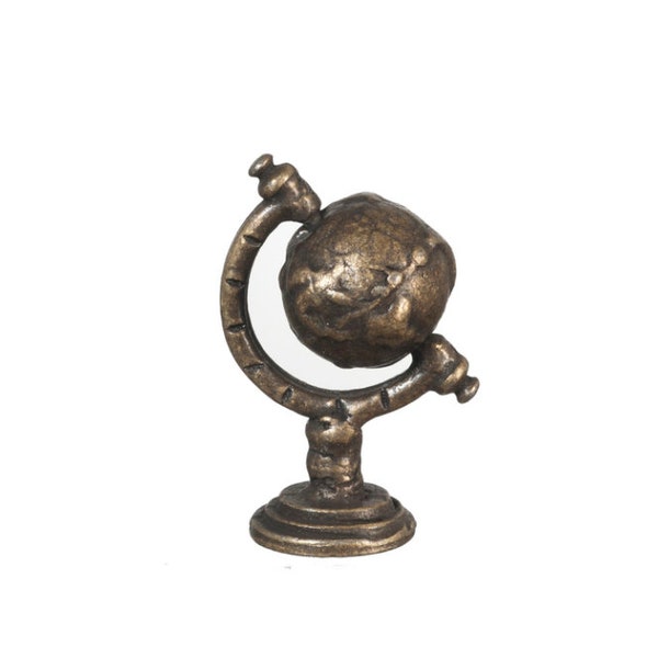 Dollhouse Miniature Globe Miniature Globe Statue 1:12 Scale Dollhouse Miniatures