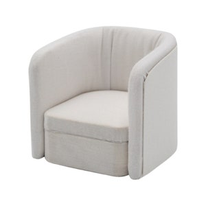 Dollhouse Miniature Chair Modern Dollhouse Chair Dollhouse Vintage Chair White Dollhouse Chair Miniature Sofa 1:12 Scale Furniture