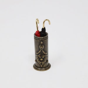 Dollhouse Miniature Umbrella Stand Umbrella Holder Cane Holder Miniature Umbrella 1:12 Scale Miniature