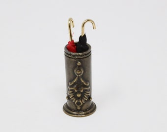 Dollhouse Miniature Umbrella Stand Umbrella Holder Cane Holder Miniature Umbrella 1:12 Scale Miniature