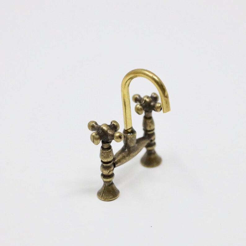 Dollhouse Miniature Faucet Miniature Sink Dollhouse Mixer Tap Etsy