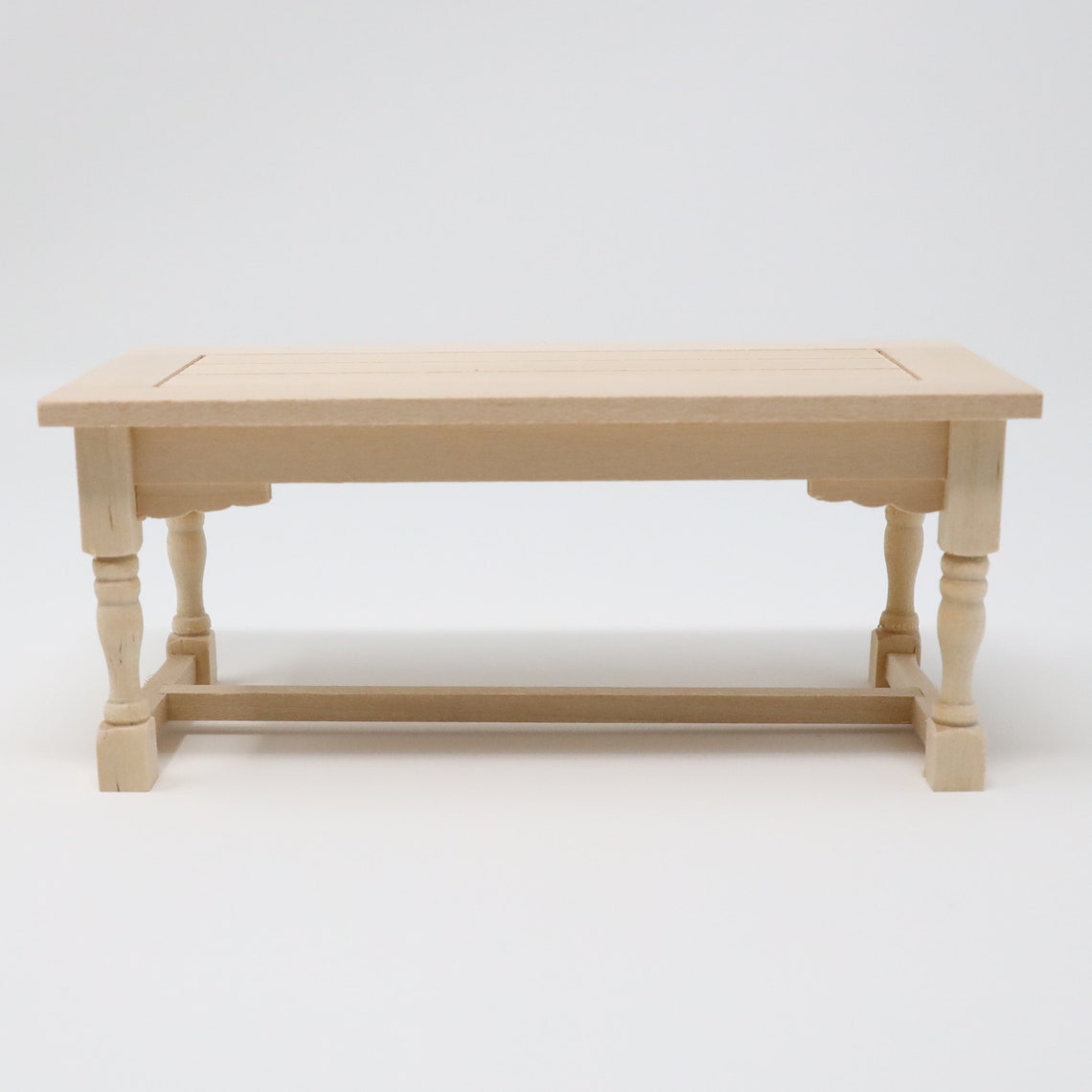 Dollhouse Miniature Unfinished Kitchen Table Kitchen Island Etsy