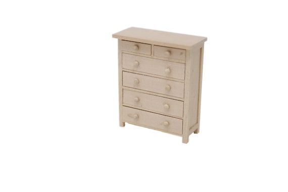 unfinished dresser 36" Unfinished 5 Drawer Vintage Dresser #08771