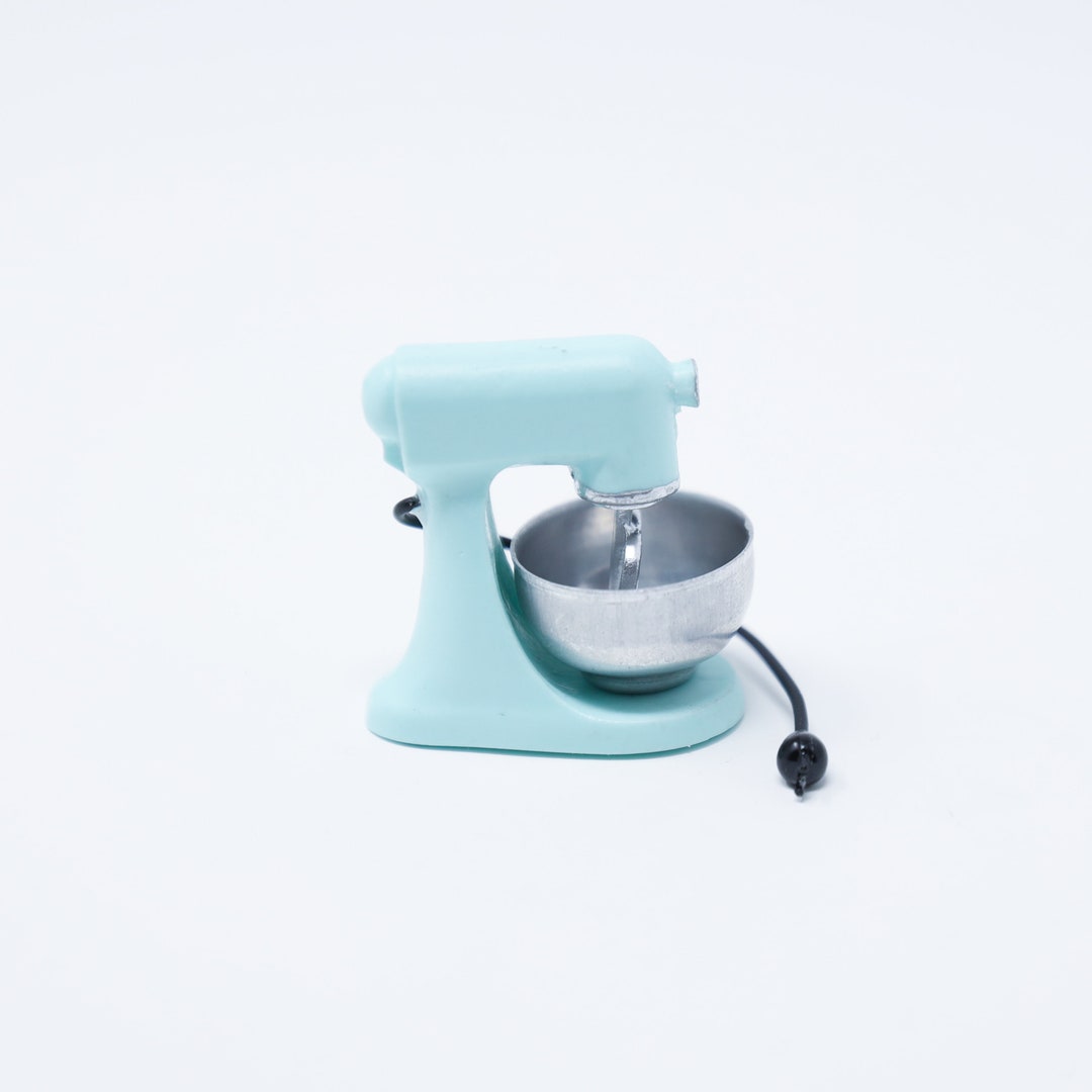 Mixing Machine Mini Dollhouse Miniature Mixer Mini Mixer Aqua Dollhouse Kitchen Mixer ...