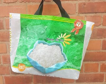 recycled rice bolsas