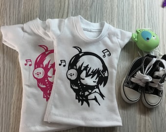 Smart doll Vinyl tee Rhythmus Grafik Mädchen