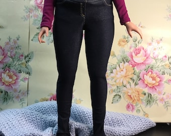 Smartdoll PEAR BODY  denim stretch jeggings in blue or black