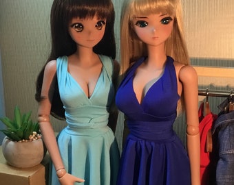 Smartdoll clothes the infinity dress 4 + dresses in one , perfect for summer