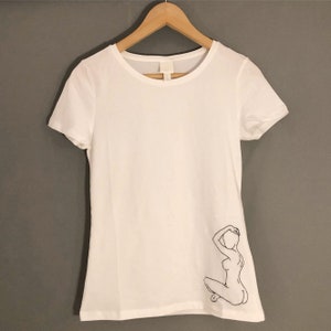 Customised white t-shirt