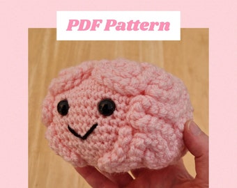 PATTERN ONLY - Happy Brain Crochet Pattern