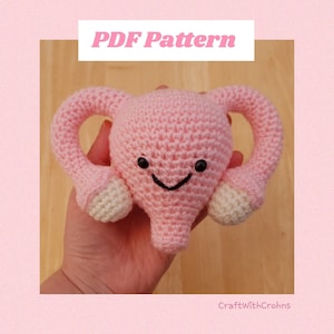 PATTERN ONLY - Happy Uterus Crochet Pattern