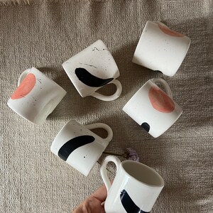 Ceramic Coffee Set / 6 Espresso Cups / Handmade Ceramic Espresso Set image 3