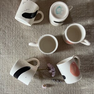 Ceramic Coffee Set / 6 Espresso Cups / Handmade Ceramic Espresso Set image 9