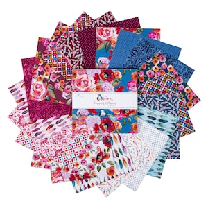 Poppies & Plumes Designed By Lila Tueller From Riley Blake Designs 5 Inch Stacker 42 Pcs