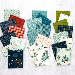 Arrival of Winter Designed By Sandy Gervais Fat Quarter Bundle 24 Pieces From Riley Blake Designs