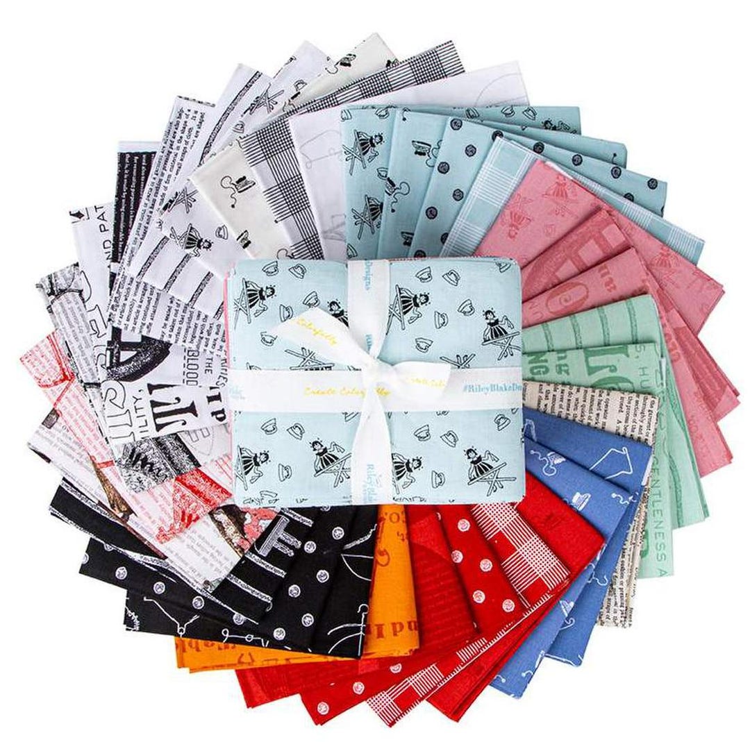 Press on by J. Wecker Frisch From Riley Blake Designs 31 Pcs Fat ...