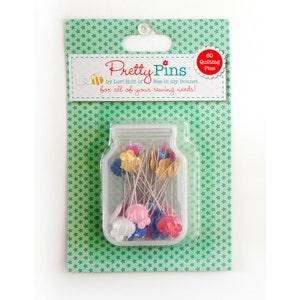 Lori Holt Quilting Pretty Pins Box of 60