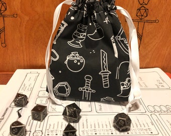 Bag of Holding Dice Bag - Dungeons and Dragons, D&D, RPG, Pathfinder, Tabletop Gaming, Bag of Holding, Pouch