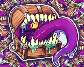 MIMIC - D&D Monster stickers, vinyl, Dnd, Dungeons and dragons, RPG and Fantasy Class, Tabletop Gaming