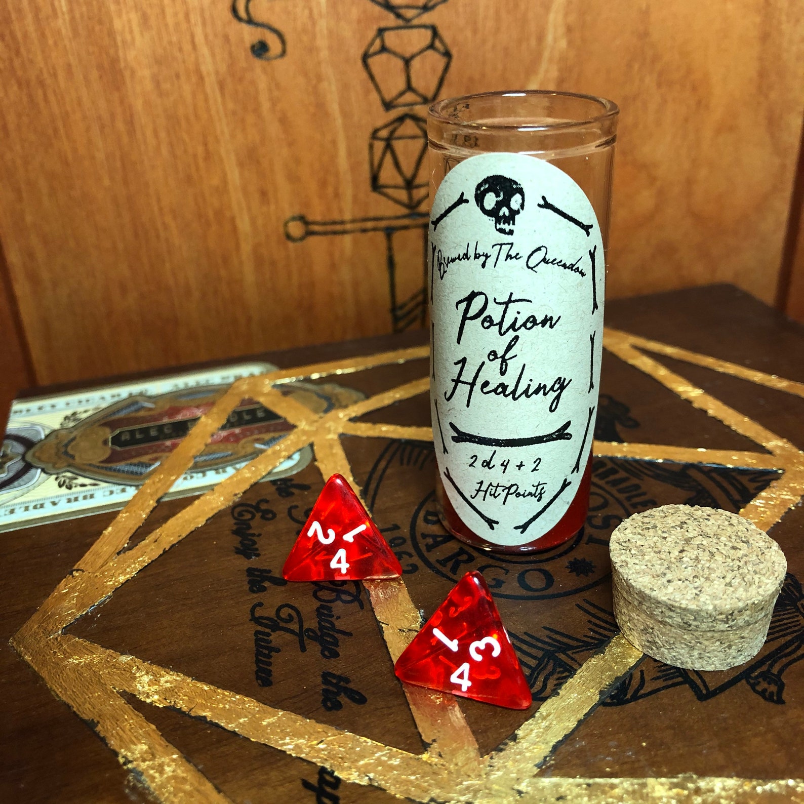 Potion of Healing D&D Potion Vial Dnd Dungeons and Etsy