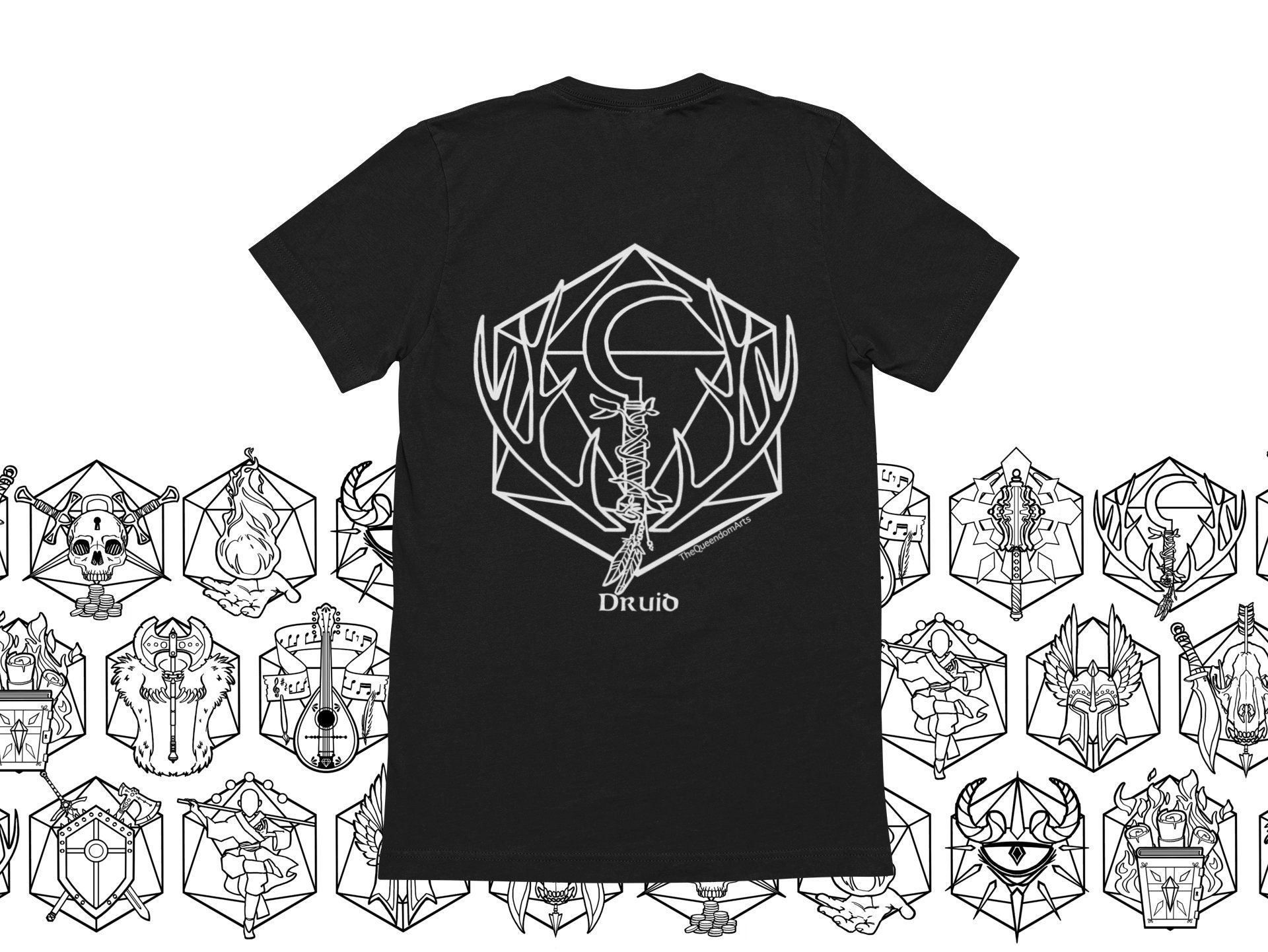 Druid D&D T-Shirt: Unisex Jersey Short Sleeve Tee