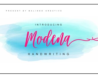 Modena,Digital Download Font, Calligraphy Font, Elegant Font, Cursive Font, Love Font, Wedding Font, Script Font, Cool Font, Custom Hand.