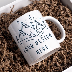 Custom White Ceramic Mug: Personalized Text & Image, 11oz/15oz