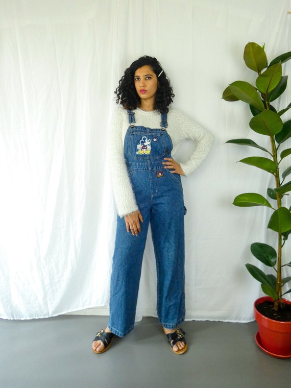 Vintage Disney Nostalgia || Denim Dungaree With Mi