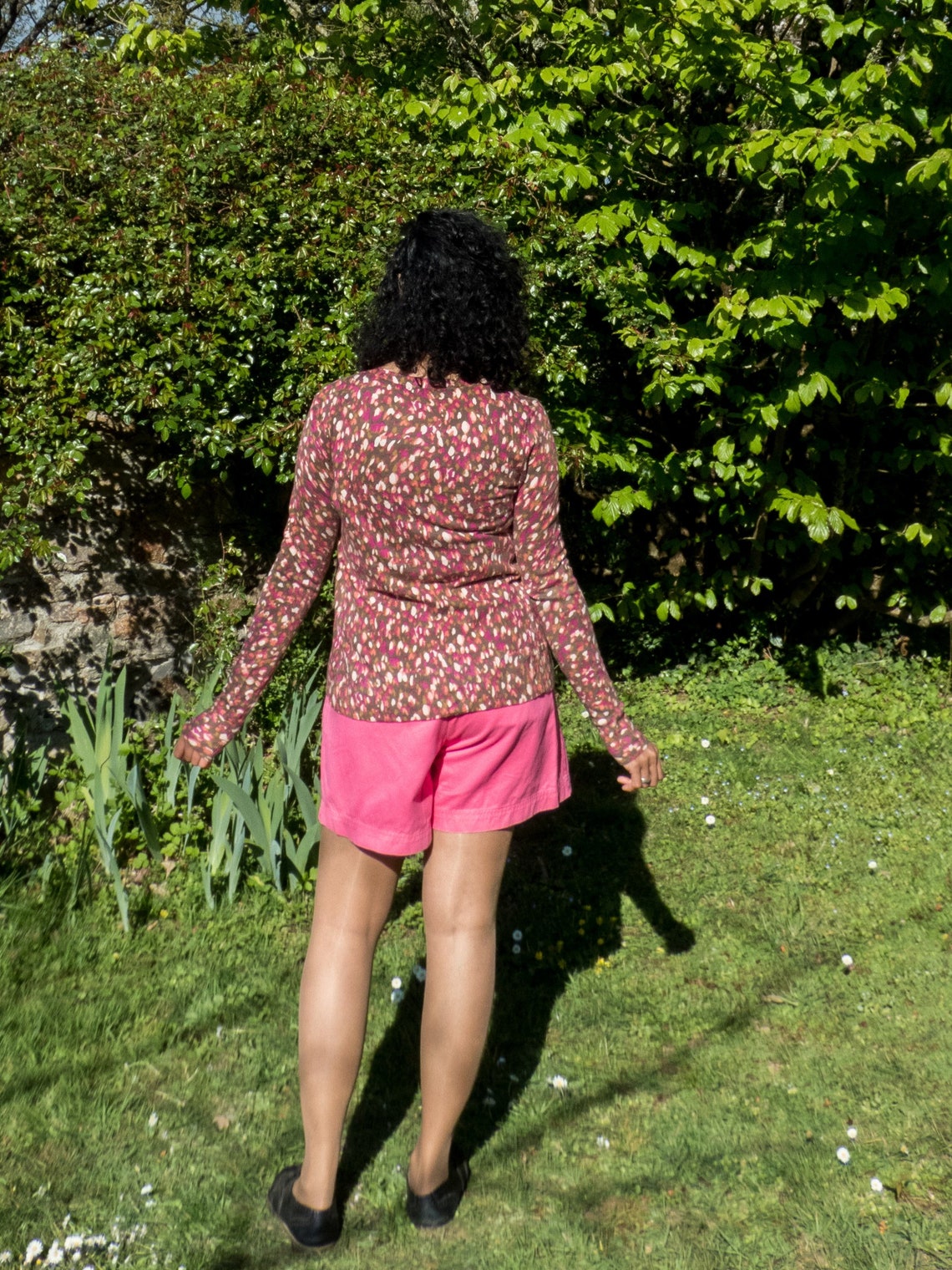 Vintage 90’s pink sequin cardigan with tie waist