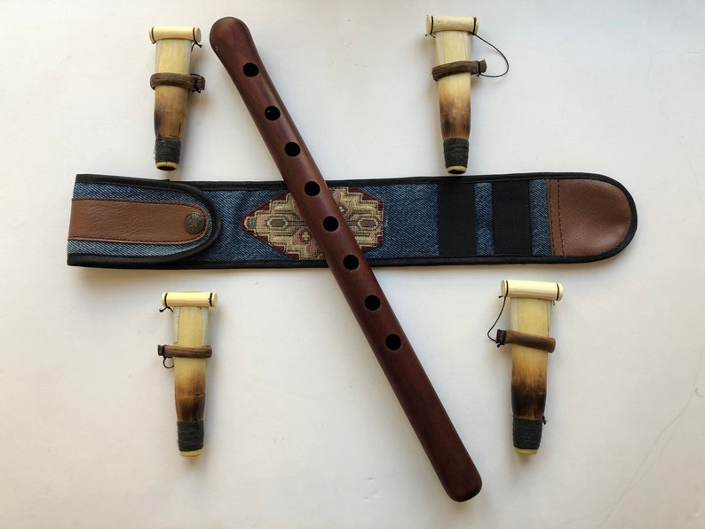 Professional DUDUK Key A Armenian, Apricot Wood, Professional 2 Reeds, Leather Case, Playing Instruction