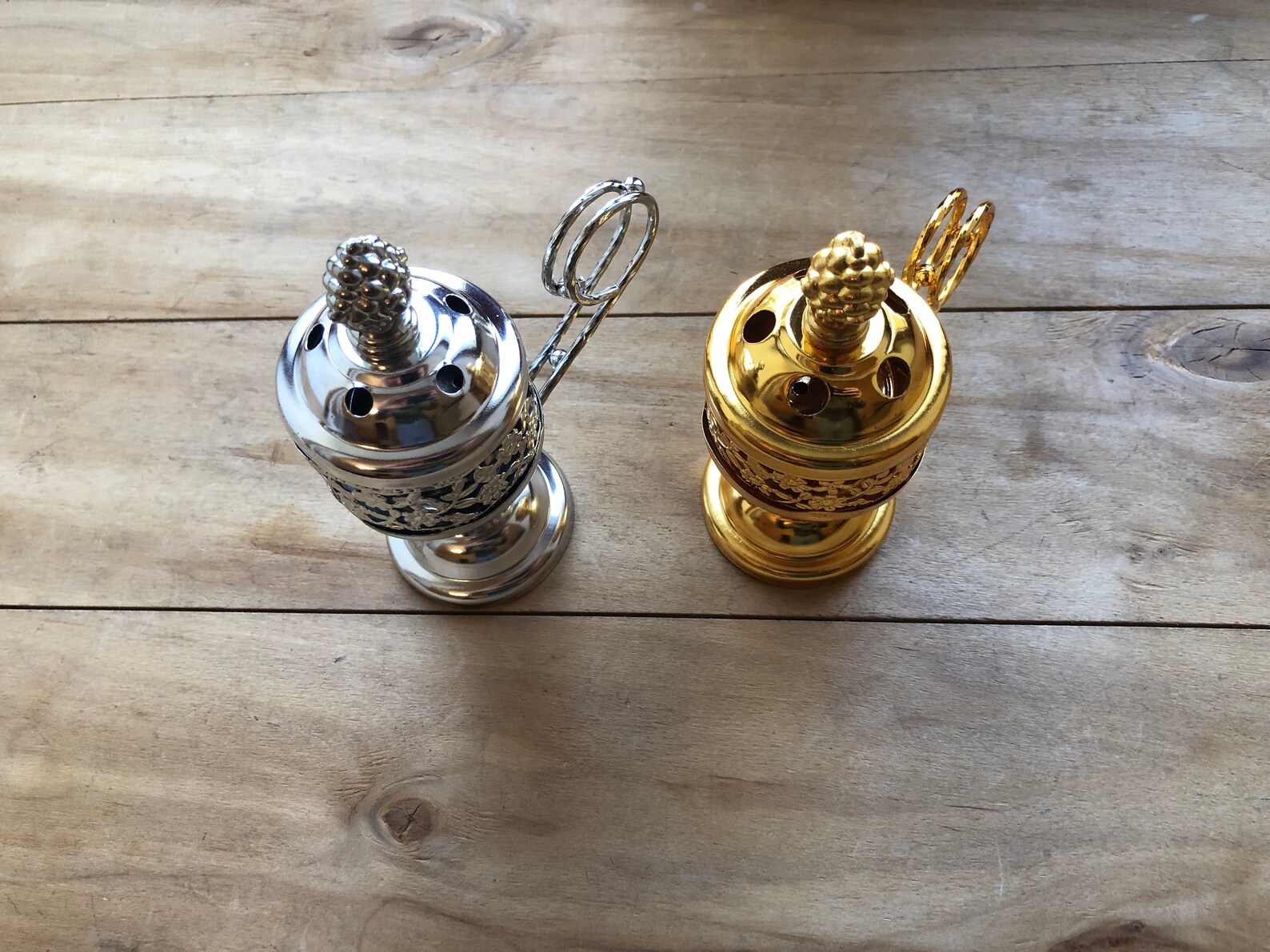 Armenian Orthodox Incense Burner 2 Colors Silver and Gold Etsy