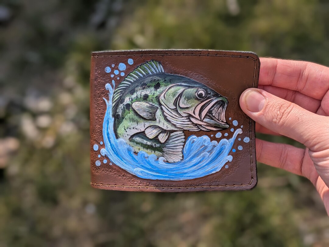 Fish Wallet, Fish Sea Wallet, Animal Wallet, Handcrafted 3D Leather ...
