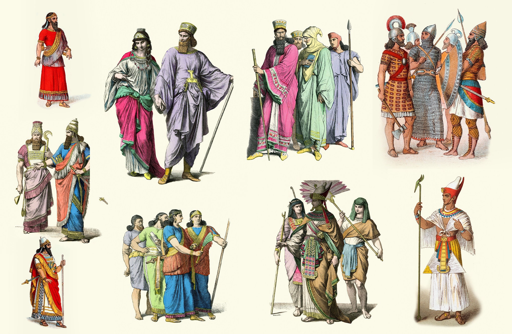 Ancient Egyptian, Mesopotamian & Persian Costume (Dover Fashion
