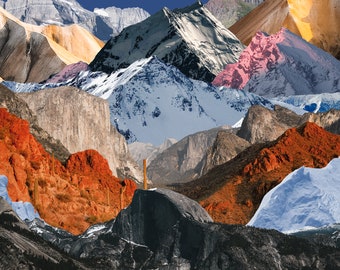 200+ Landscape Cliparts Snow Autumn Nature Mountains Collage Element Rolling Hills Roads Trees Flowers Cactus Surreal Beach Digital Download