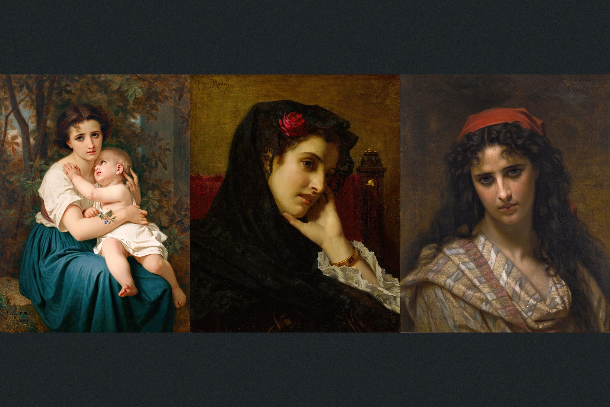 27 Hugues Merle HQ Printable Feminine Paintings Queen Esther - Etsy
