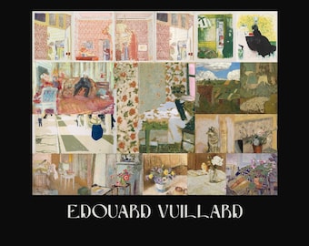 300+ Edouard Vuillard Vintage Painting, Printable wall art set, Autumn, Spring Art Gallery,  Eclectic and Maximalist Prints, Boho Decor Art