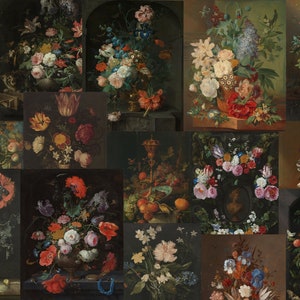 Flowers Paintings Jan Davidsz. de Heem. Elias van den Broeck. Georgius Jacobus johannes van. Digital Download. High Quality.