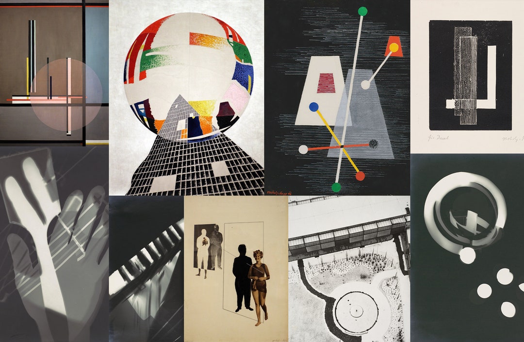40 László Moholynagy HQ Printable Collage Vintage Abstract Posters