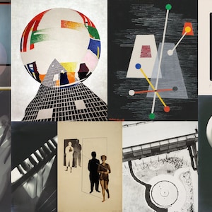 40+ László Moholy-Nagy HQ Printable Collage Vintage Abstract Posters Interior design Modern art Constructivism Typography Digital Download