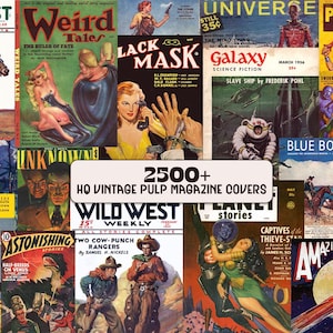 【値下げ！】資料価値あり！アメリカのパルプ・マガジンのチェックリスト Pulp magazine - Etsy 日本