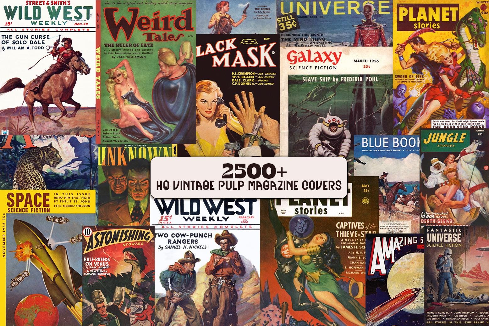 Pulp Magazines - Etsy