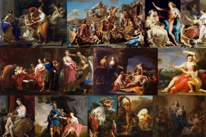 60 Pompeo Batoni HQ Printable Oil Paintings Biblical Wall Art Vintage ...