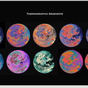 Retro Gradient Maps 200+ - Etsy
