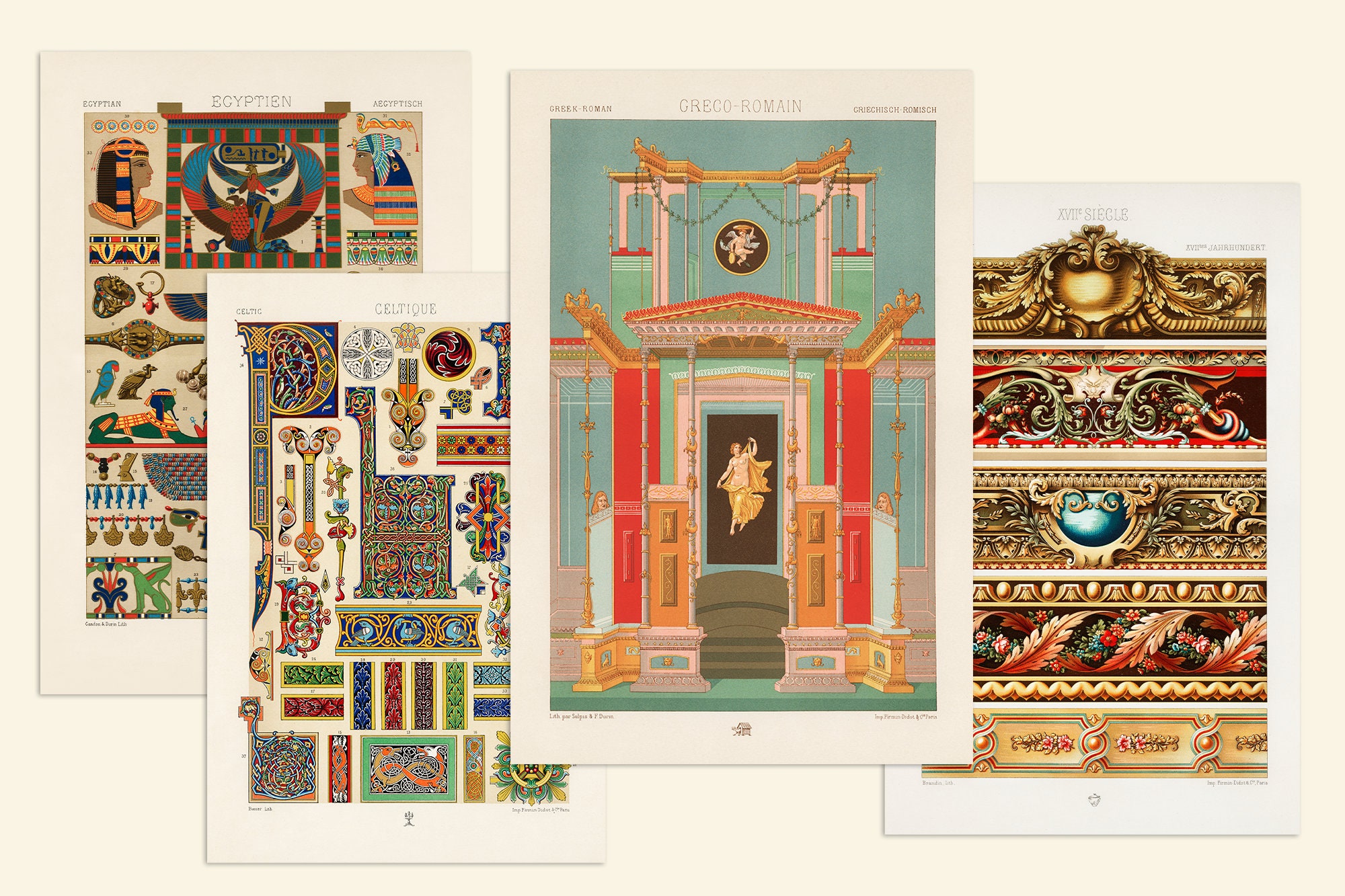 Albert Racinet HQ Pattern Illustrations, L'ornement Polychrome ...