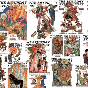 J.C. Leyendecke Part 2. 71  High Quality Printable Illustrations Classic Magazine 1900 Covers Posters Digital Download Public Domain