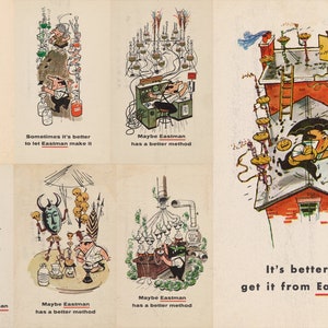 Eastman Kodak Company Ilustrações de História Científica Vintage Cartões Postais Anúncios Objetos Efêmeros Indústria Química Arte Escolar Download Digital