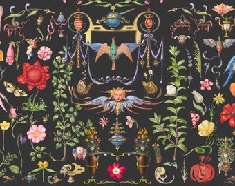 380+ Antycznych Wiktoriańskich Ozdób Clipart Zestaw Słodkie Kwiatowe PNG Kolaż Sztuka Sztuka Średniowieczna Wstążki Banery Ptaki Kwiaty Cyfrowe Pobieranie